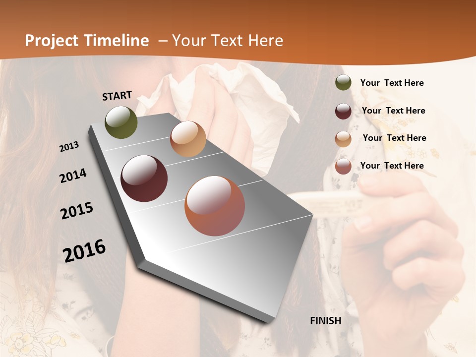 Portrait Daughter Single PowerPoint Template