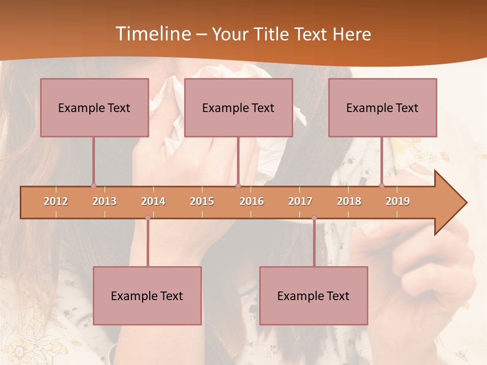 Portrait Daughter Single PowerPoint Template