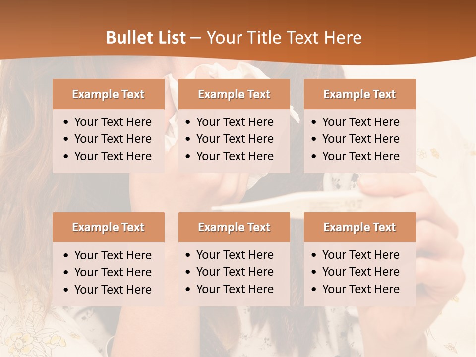 Portrait Daughter Single PowerPoint Template