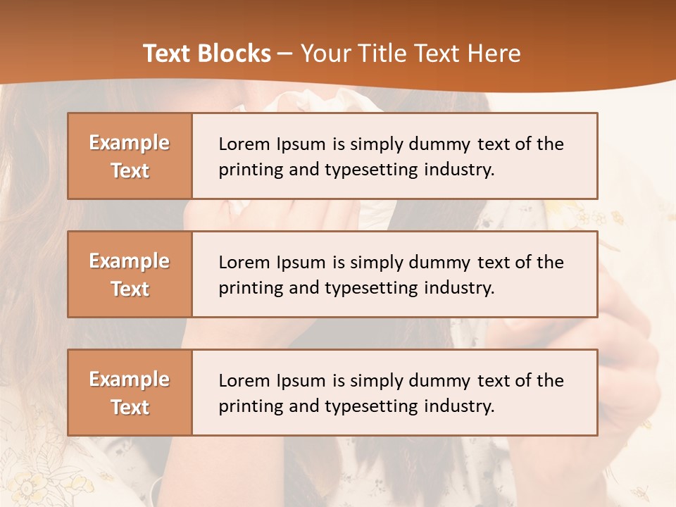 Portrait Daughter Single PowerPoint Template