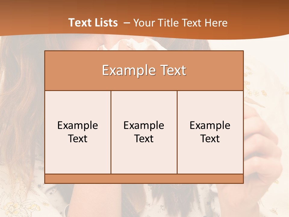 Portrait Daughter Single PowerPoint Template