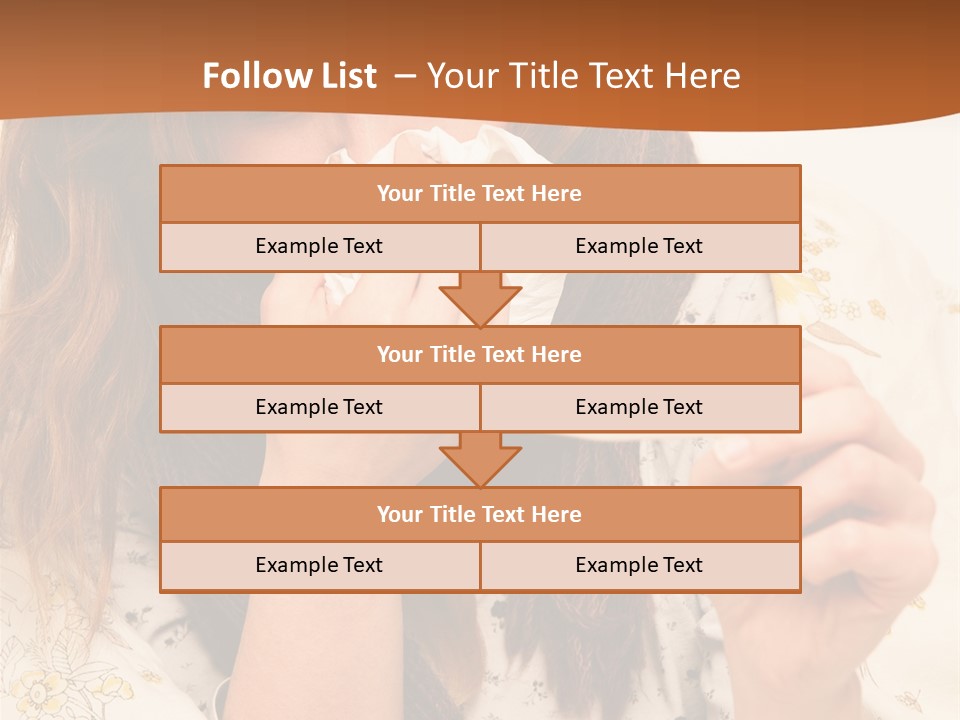 Portrait Daughter Single PowerPoint Template