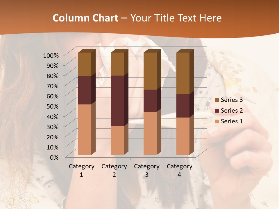 Portrait Daughter Single PowerPoint Template