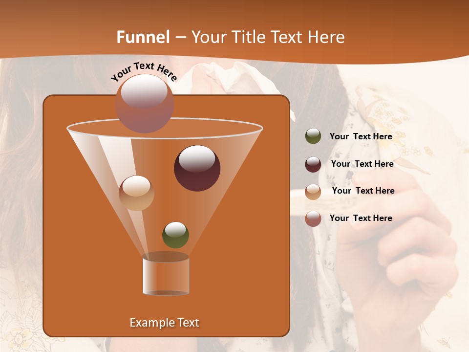 Portrait Daughter Single PowerPoint Template