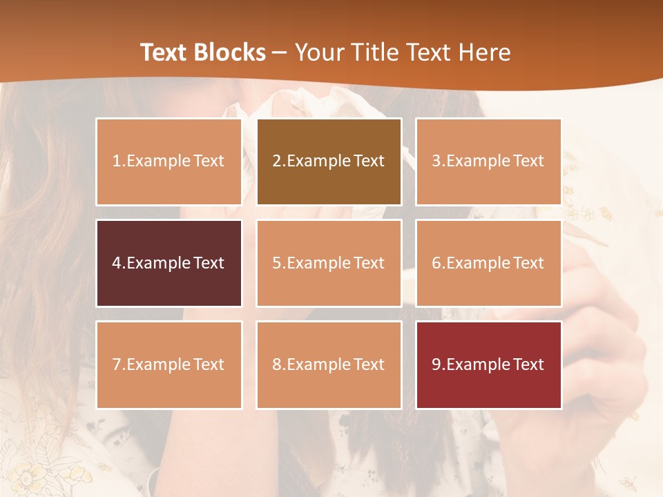 Portrait Daughter Single PowerPoint Template