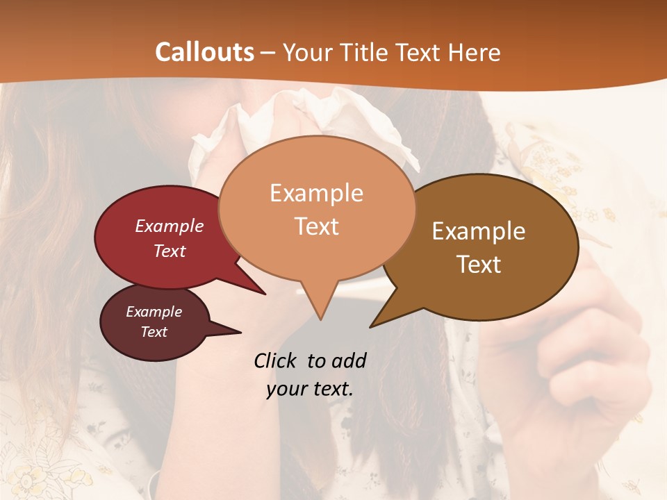 Portrait Daughter Single PowerPoint Template