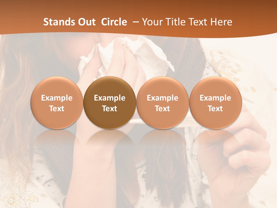 Portrait Daughter Single PowerPoint Template