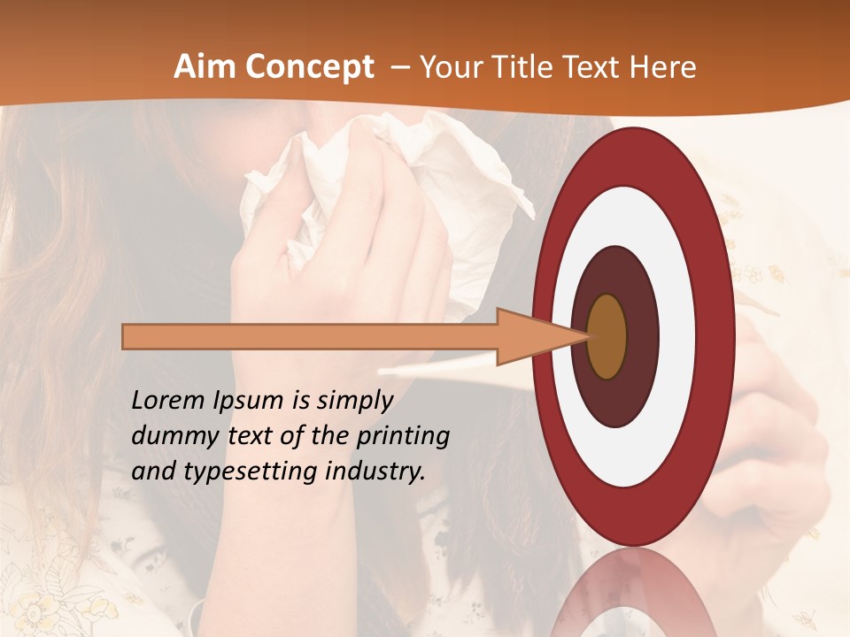 Portrait Daughter Single PowerPoint Template