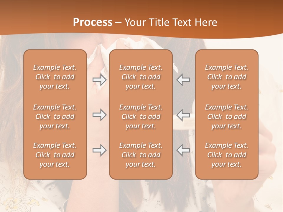 Portrait Daughter Single PowerPoint Template