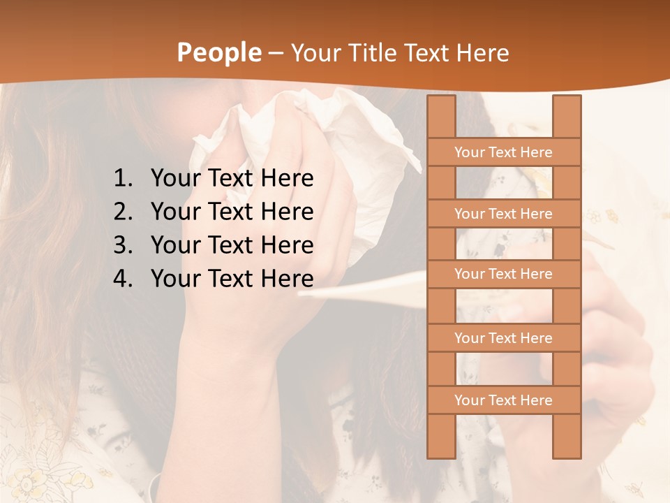 Portrait Daughter Single PowerPoint Template