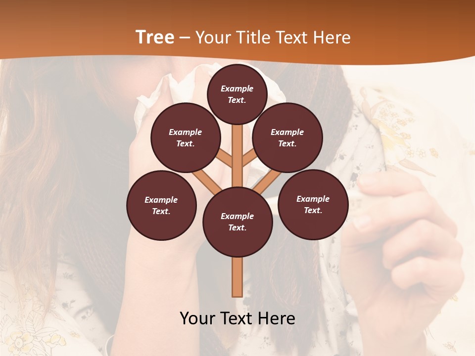 Portrait Daughter Single PowerPoint Template