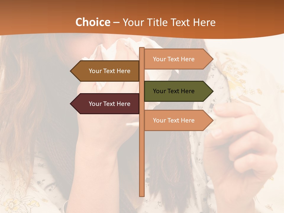 Portrait Daughter Single PowerPoint Template