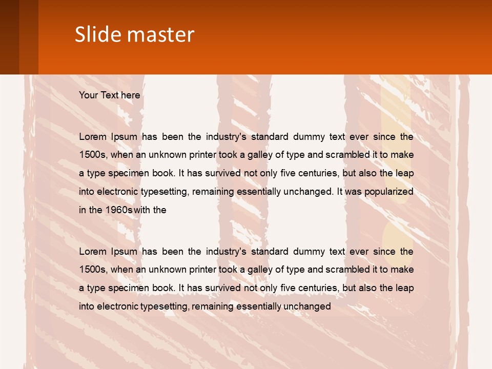 Sand Sunset Sea PowerPoint Template