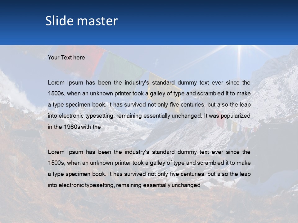 Woman Beach Older PowerPoint Template