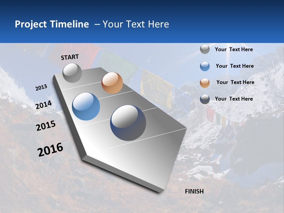 Woman Beach Older PowerPoint Template