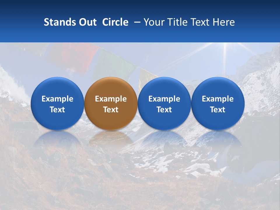 Woman Beach Older PowerPoint Template