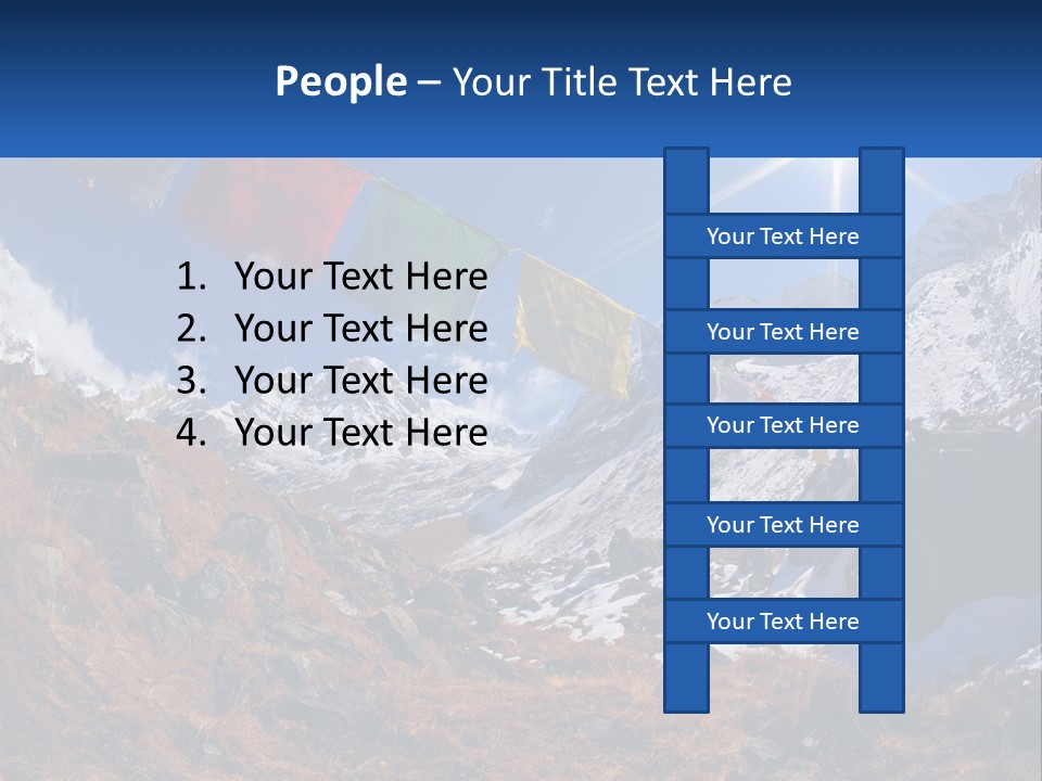 Woman Beach Older PowerPoint Template