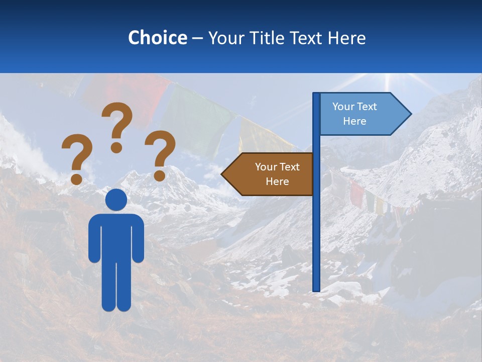 Woman Beach Older PowerPoint Template