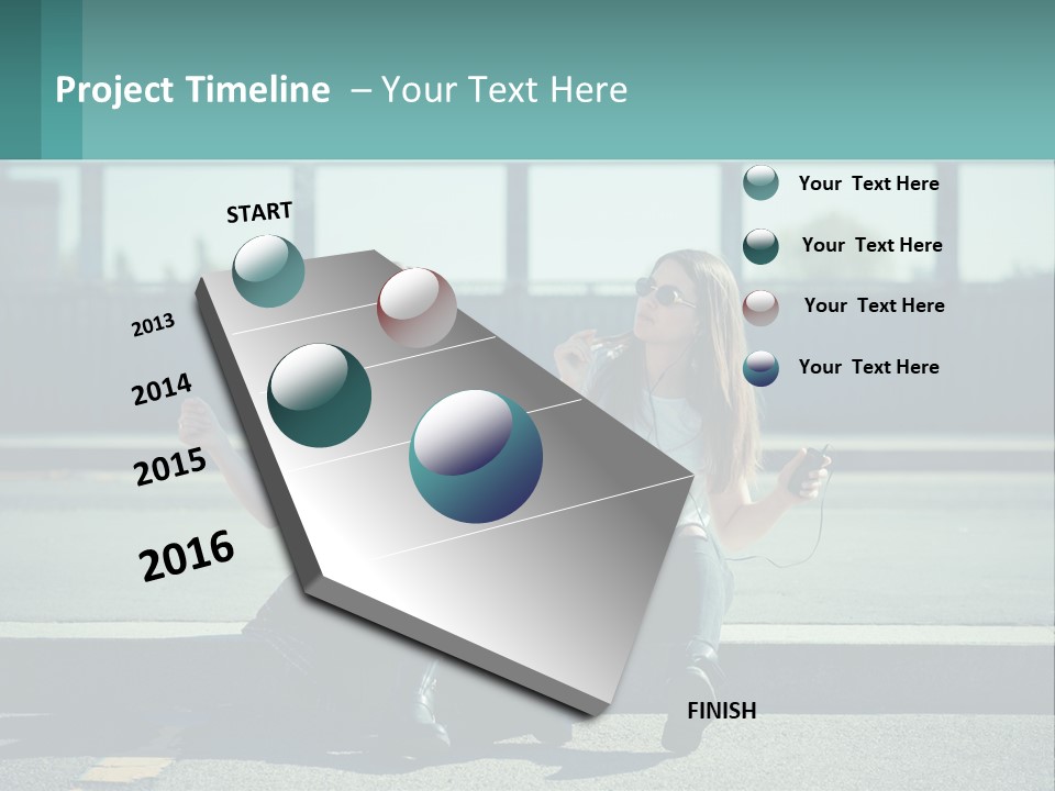 Retirement Retired Ocean PowerPoint Template