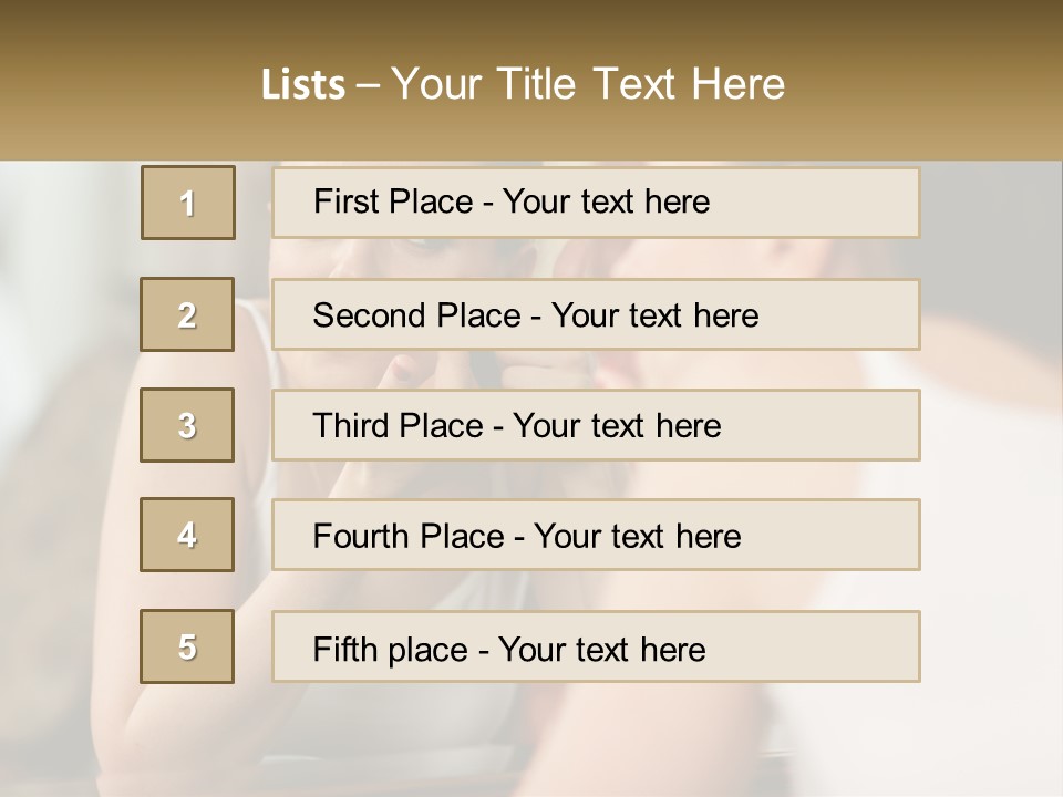 Caucasian Calm Sunset PowerPoint Template