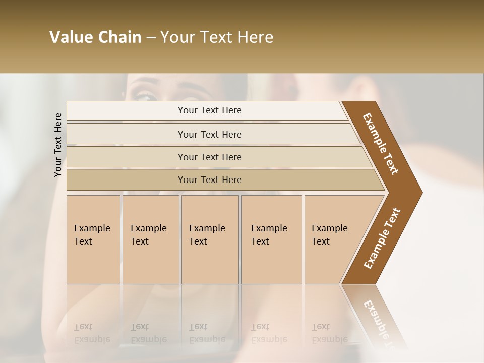 Caucasian Calm Sunset PowerPoint Template