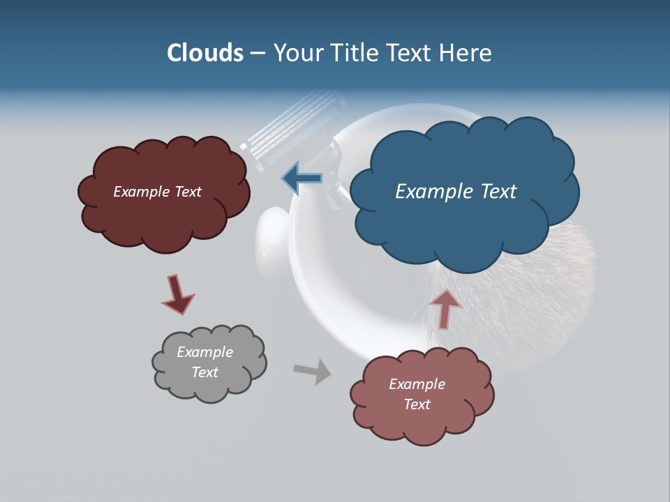 Old Sad Daughter PowerPoint Template