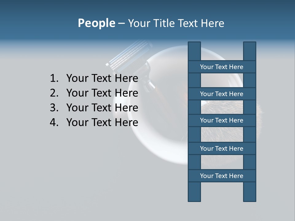 Old Sad Daughter PowerPoint Template