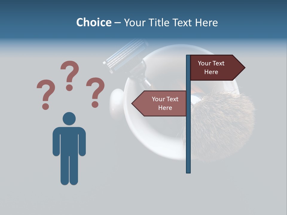 Old Sad Daughter PowerPoint Template