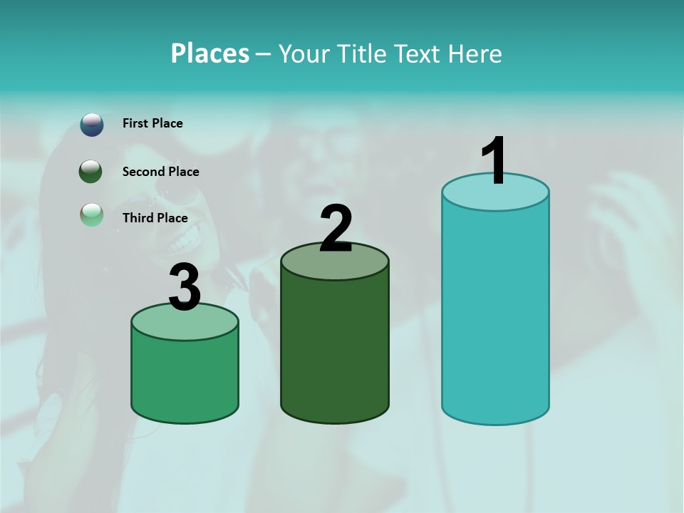 Sunset Daughter Caucasian PowerPoint Template