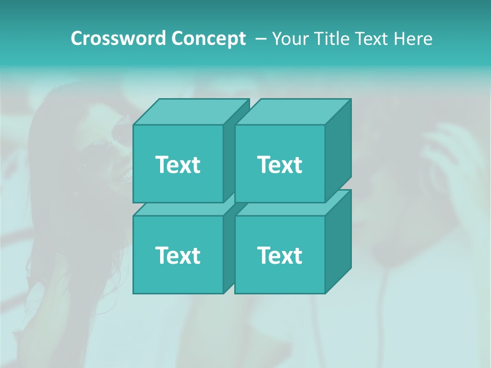 Sunset Daughter Caucasian PowerPoint Template