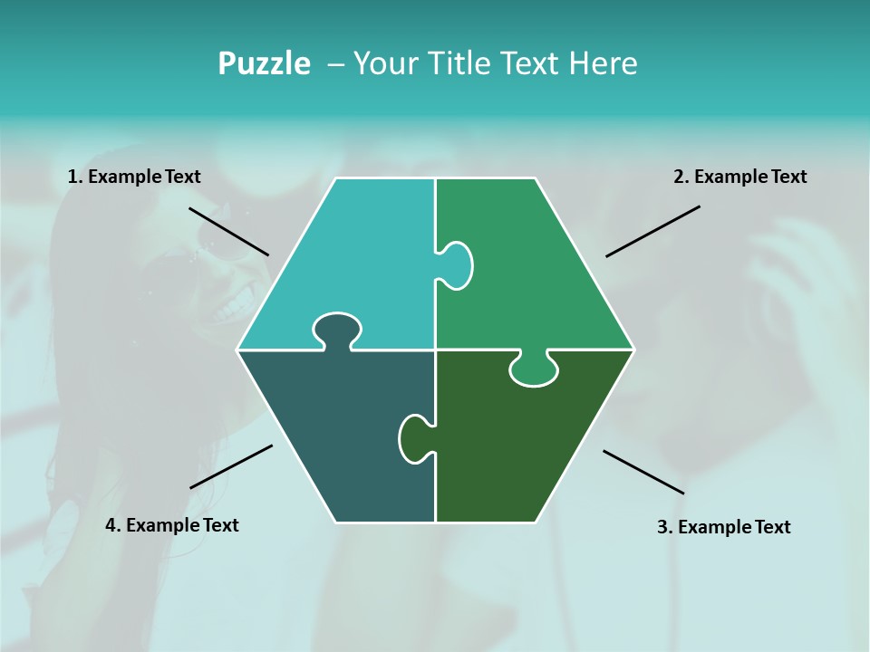 Sunset Daughter Caucasian PowerPoint Template