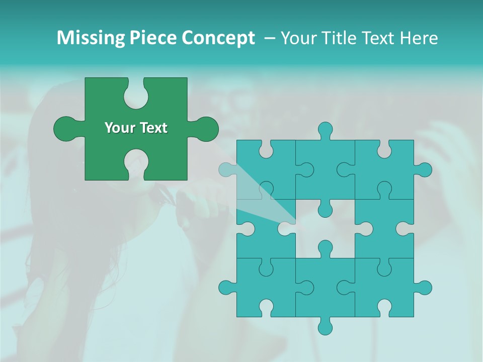 Sunset Daughter Caucasian PowerPoint Template