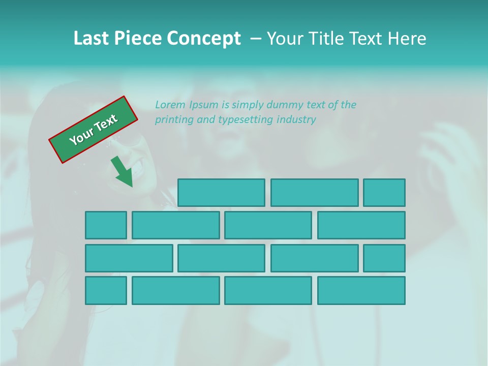 Sunset Daughter Caucasian PowerPoint Template