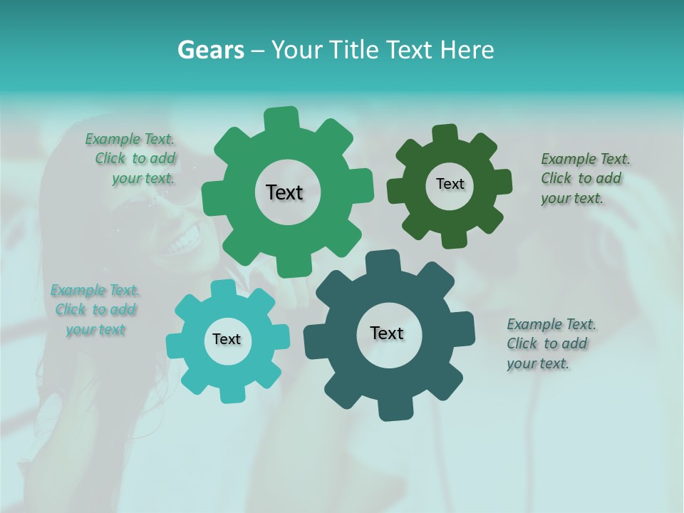 Sunset Daughter Caucasian PowerPoint Template