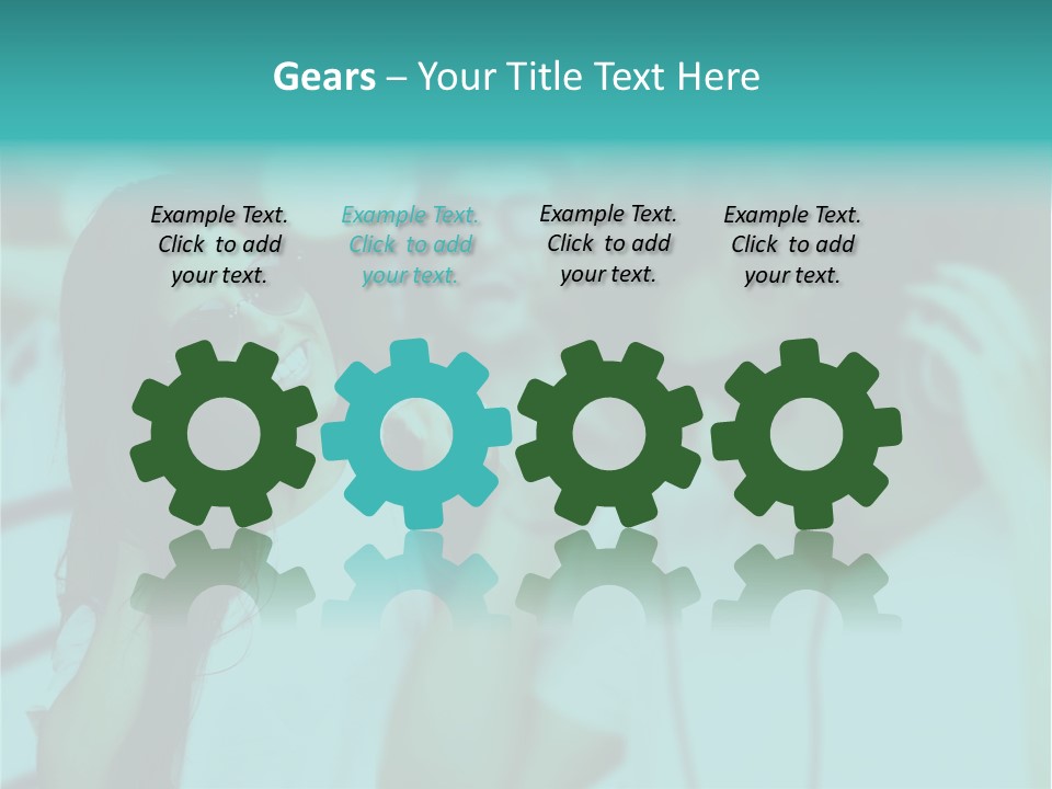 Sunset Daughter Caucasian PowerPoint Template