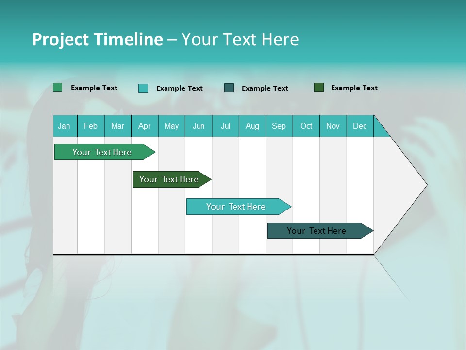 Sunset Daughter Caucasian PowerPoint Template