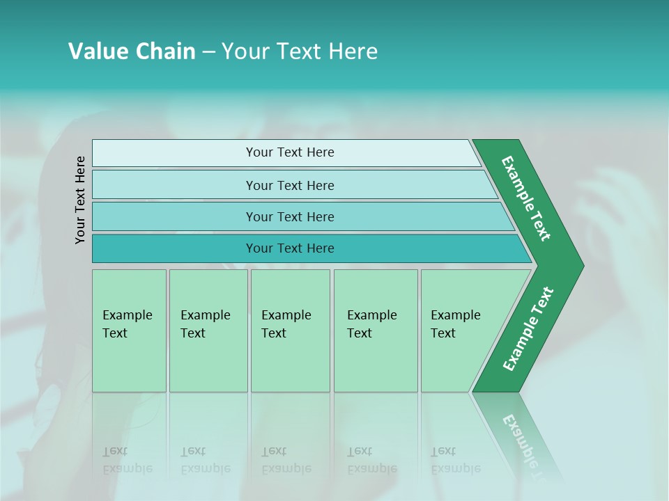 Sunset Daughter Caucasian PowerPoint Template
