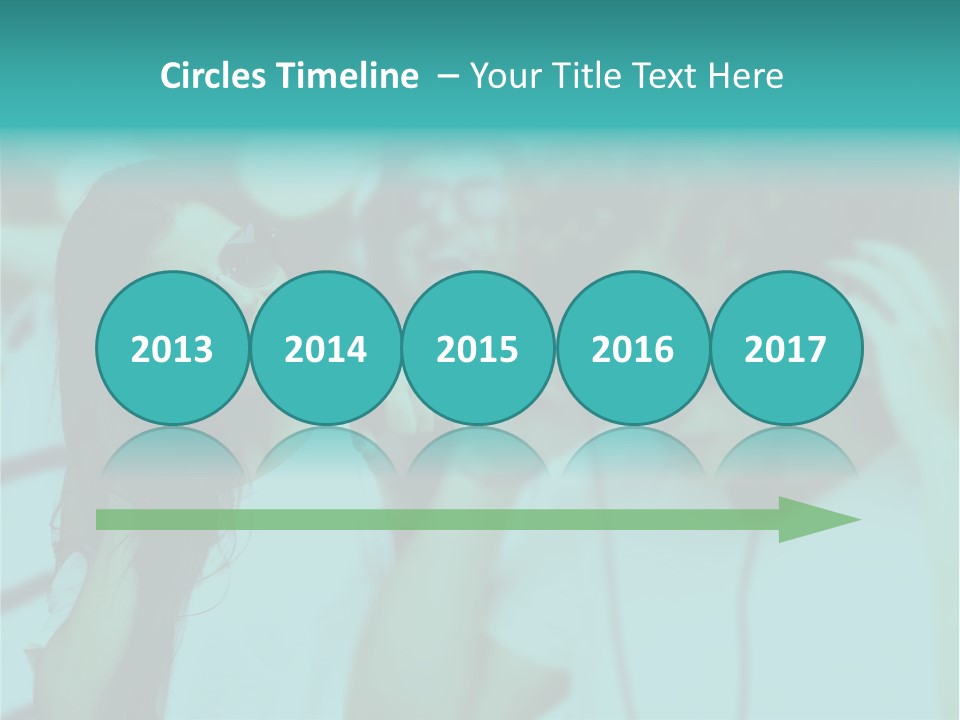 Sunset Daughter Caucasian PowerPoint Template