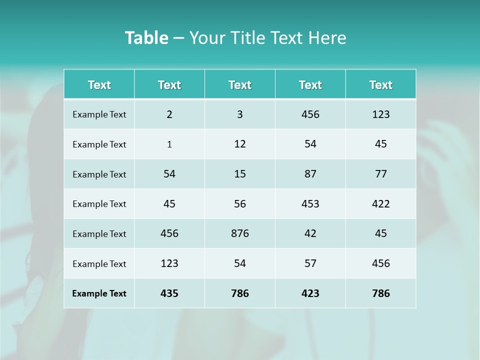 Sunset Daughter Caucasian PowerPoint Template