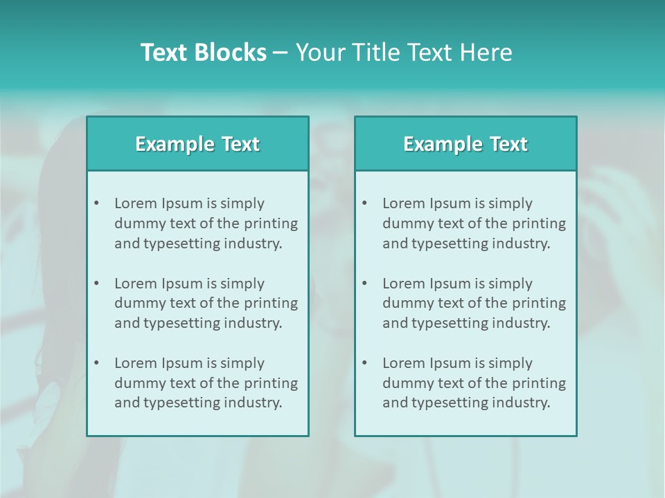 Sunset Daughter Caucasian PowerPoint Template