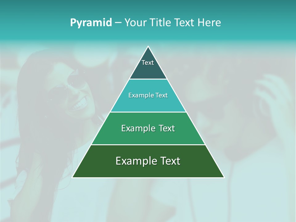 Sunset Daughter Caucasian PowerPoint Template