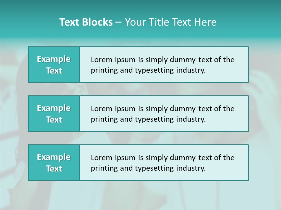 Sunset Daughter Caucasian PowerPoint Template