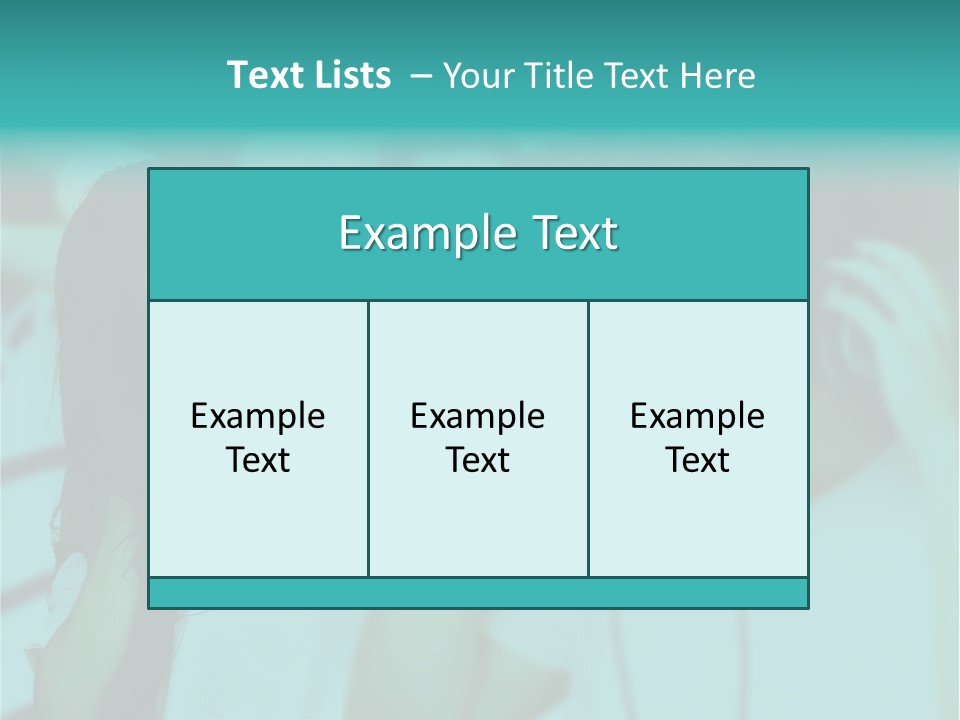 Sunset Daughter Caucasian PowerPoint Template