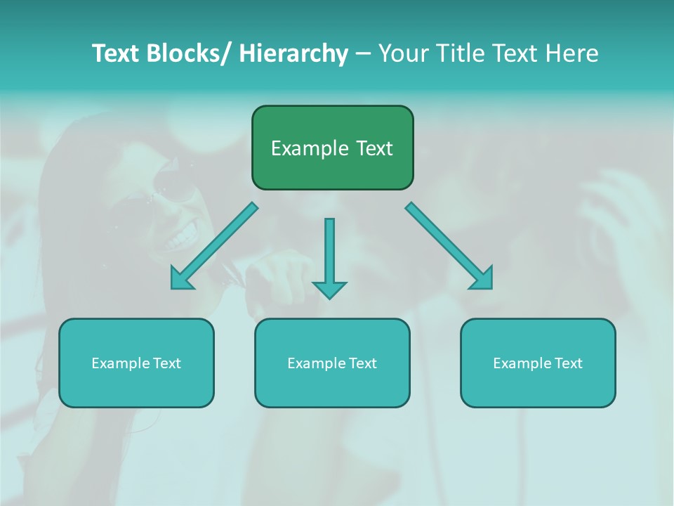 Sunset Daughter Caucasian PowerPoint Template