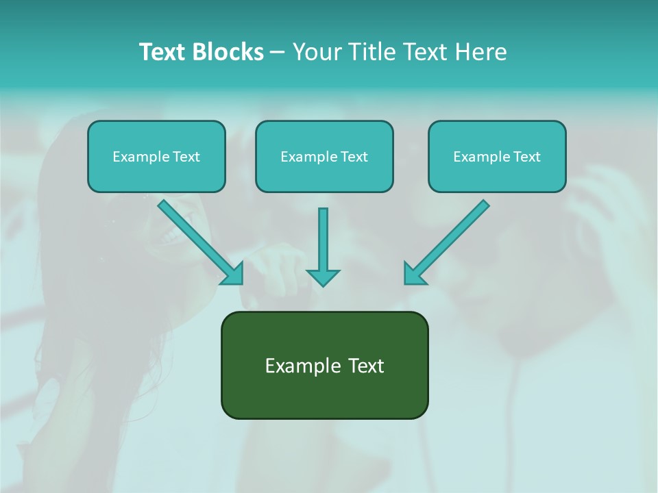 Sunset Daughter Caucasian PowerPoint Template