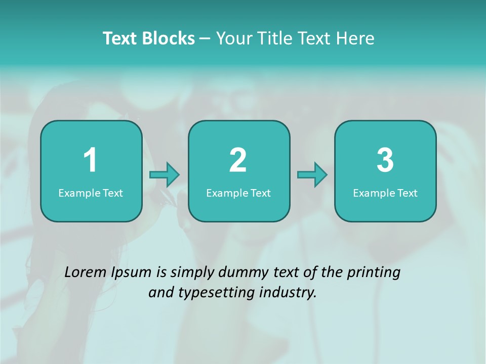 Sunset Daughter Caucasian PowerPoint Template