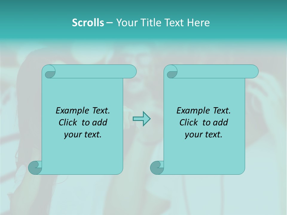 Sunset Daughter Caucasian PowerPoint Template
