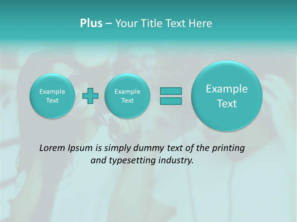 Sunset Daughter Caucasian PowerPoint Template