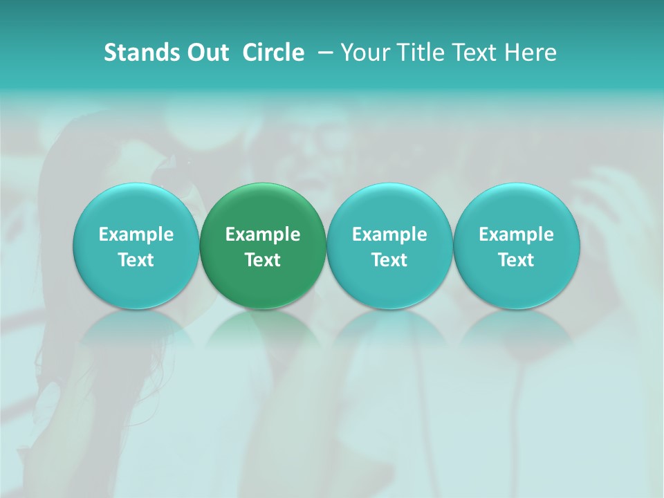 Sunset Daughter Caucasian PowerPoint Template