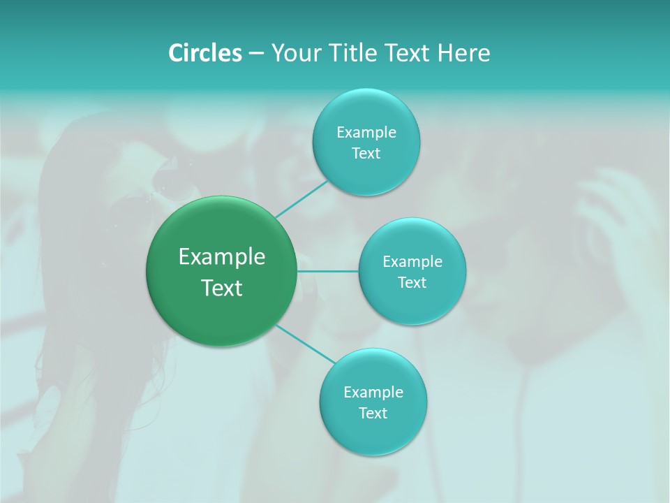 Sunset Daughter Caucasian PowerPoint Template